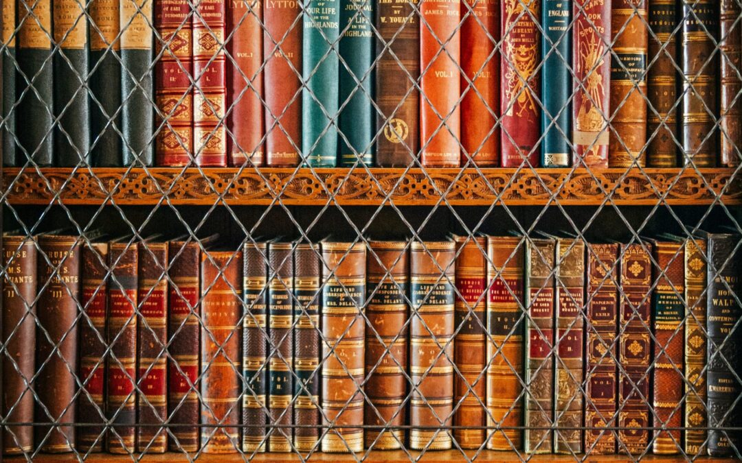 books on brown wooden shelf